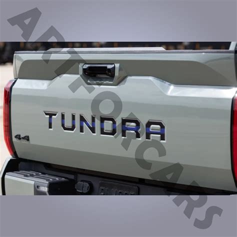 2022 Toyota Tundra Black Emblem Tailgate Insert Badge Etsy