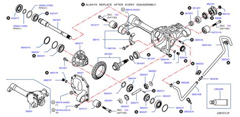 Nissan Altima Differential Side Gear Thrust Washer Differential