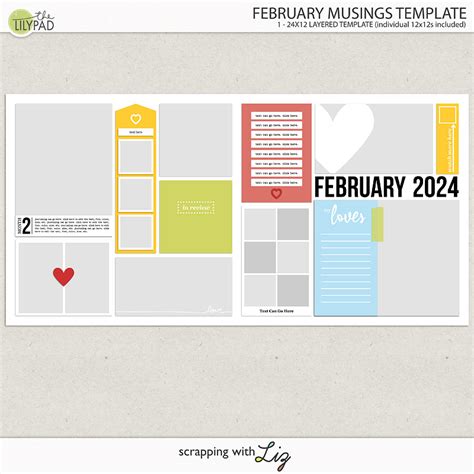 2023 Cover Template FREEBIE, SURVEY and Coupon! / Scrapping with Liz