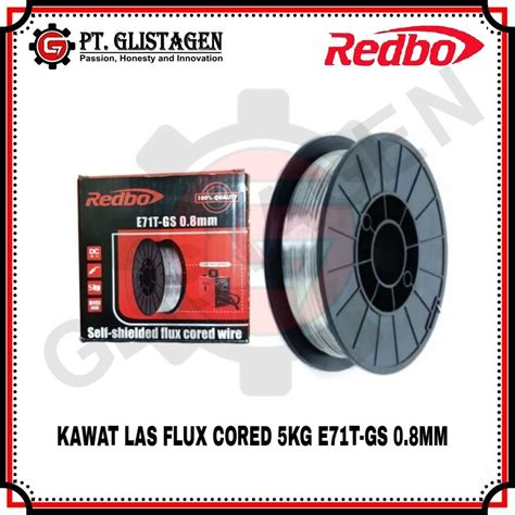 Jual Kawat Las Wire Mig Mm Redbo Kg Fluxcore Tanpa Co Shopee