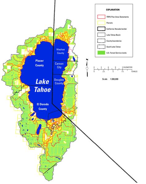 Tahoe California Map