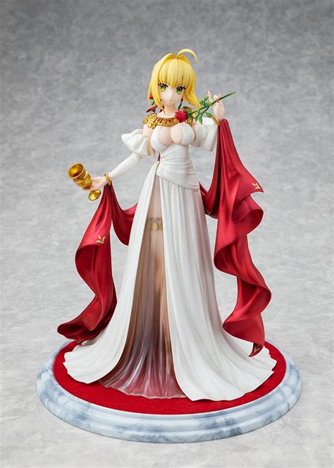 「fgo」のセイバーネロ“ヴィナスのシルク”霊衣verがフィギュアで登場。限定特典“にっこり顔パーツ”が付属