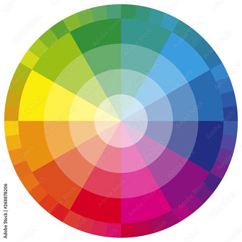 color wheel twelve colors Stock Vector | Adobe Stock