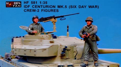 IDF Centurion Mk.5 Tank Crew - Six Days War 1967 (2 figures) Hobby Fan -HF581