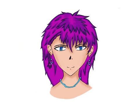 Purple Hair Anime Girl By Skemation By Skemation On Deviantart