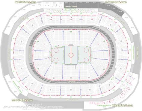 Rogers Arena Vancouver seat numbers detailed seating plan - MapaPlan.com