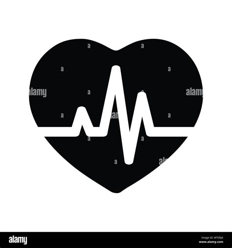 Heart Pulse Icon Stock Vector Image Art Alamy