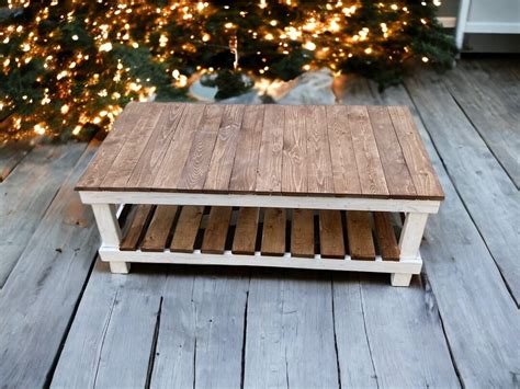 Rustic/farmhouse Coffee Table - Etsy