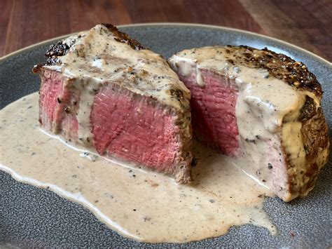 Steak au Poivre with Cognac Cream Sauce Recipe | Alton Brown