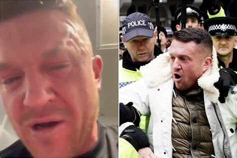 Tommy Robinson Posts Video After Being Pepper Sprayed By Police