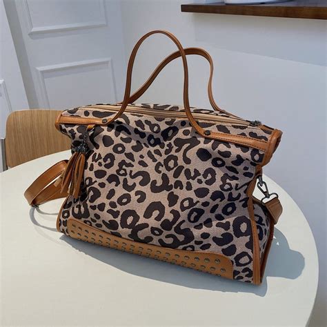 Leopard Crossbody Bag For Women Leopard Print Shoulder Bag Etsy