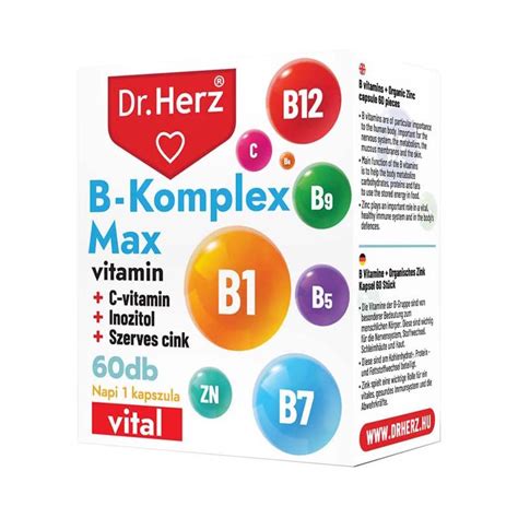 Dr Herz B Komplex Max Inozitol C Vitamin Szerves Cink Pingvin