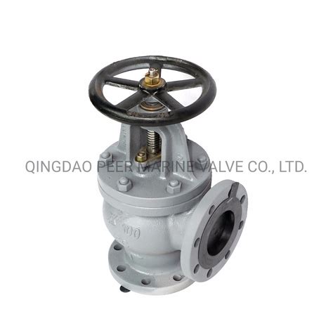 JIS F7306 5K Marine Angle Globe Valve Dn100 Globe Valve And Check Valve