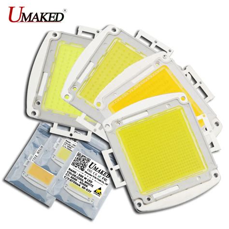 UMAKED 고출력 LED 칩 120W 150W 200W 300W 400W 500W 전구 램프 SMD COB 다이오드 따뜻한