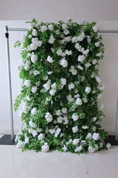 Custom Roll Up Flower Wall Backdrop Artificial Flower Wall Panel 3d