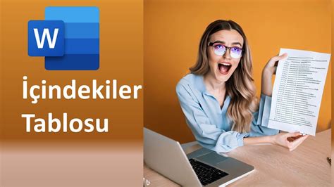 Word Otomatik İçindekiler Tablosu Oluşturma YouTube