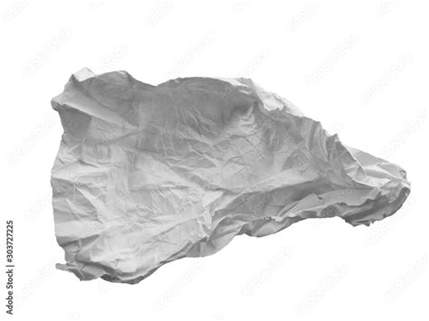 Crumpled paper ball isolated on white background. Crumpled paper ...