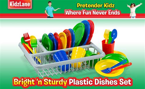 Kidzlane Kids And Toddler Dishes Kids Play Kitchen Accessories Set