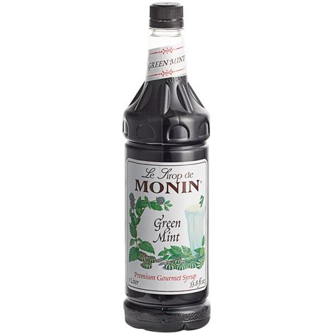 Monin Premium Green Mint Flavoring Syrup 1 Liter