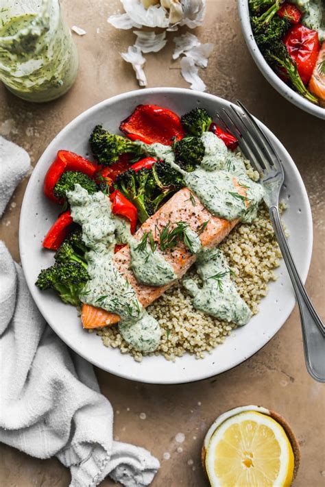 Healthy Salmon Quinoa Bowl Walder Wellness RD