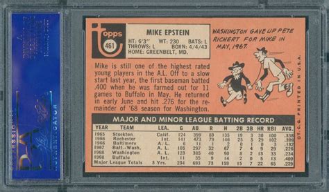 Toppsepsteinnameinyellow Back Topps Mike Flickr