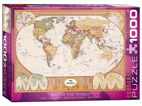 Map Of The World 1000 Piece Eurogrraphics Puzzle