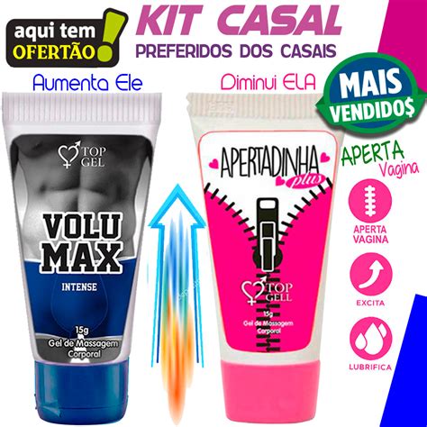 Kit Sex Shop Volumax E Apertadinha Sexy Shop Produtos Gel Lubrificante