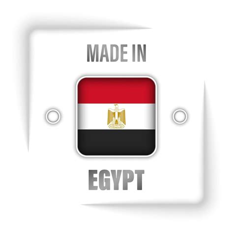 Premium Vector Made In Egypt Graphic And Label