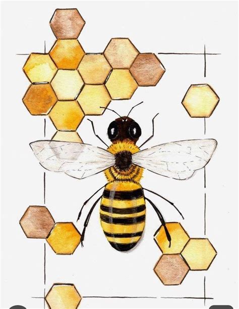 Pin By Nik Nak On Pretty Things Bee Drawing Bee Artwork Bee