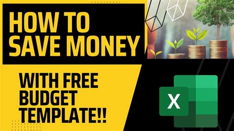 How To Save Money With Free Budget Template Youtube