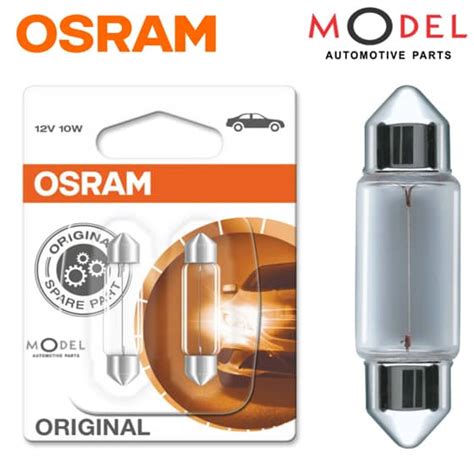 BULB FESTOON 12V 10W BASE SV8.5-8 FROM OSRAM 6411 – Model Automotive Parts