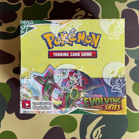 Pokemon TCG Evolving Skies Booster Box Packs Pikachu Charizard Rayquaza