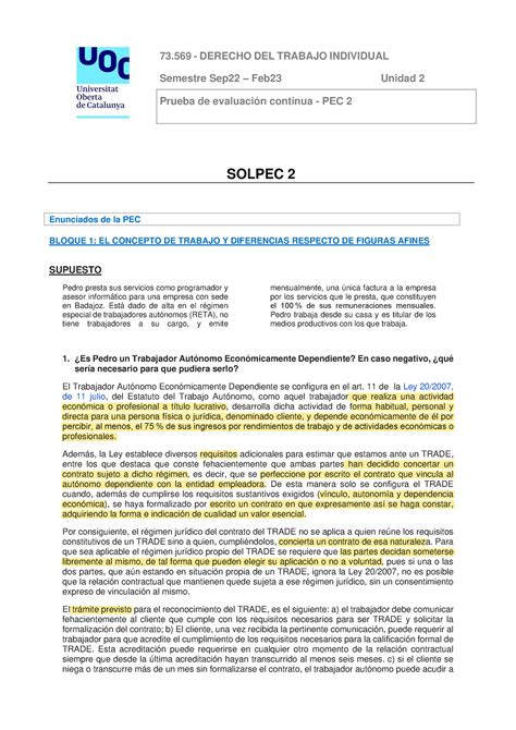 Soluci N Pec Por El Profesro Septiembre Semestre Sep