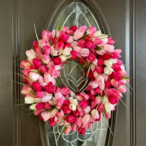 Spring Tulip Wreath Etsy