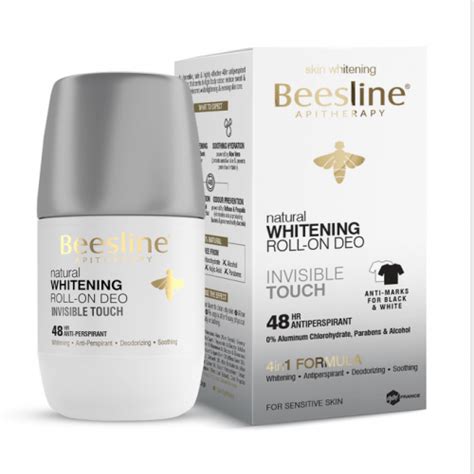 Beesline Deodorant Roll On Eclaircissant Invisible Touch Ml