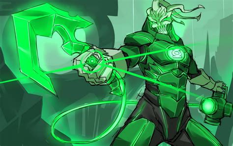 Thresh And Green Lantern League Of Legends And 1 More Drawn By