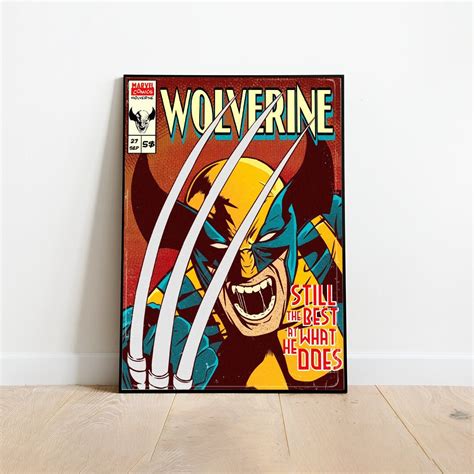 Wolverine Poster, X Men Poster, Avengers Poster, Superhero Poster, A3 ...