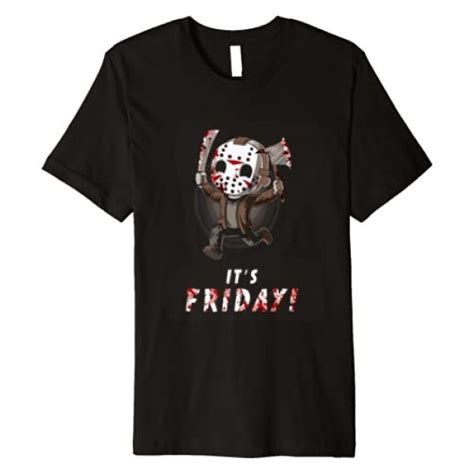 Its Friday 13th Funny Halloween Horror Graphic T Shirt Premium T Shirt