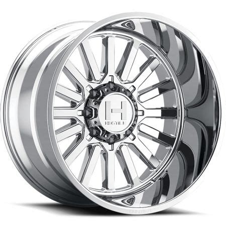 22x10 Hostile H127 Titan Armor Plated 8 Lug 8x6 5 165 25mm