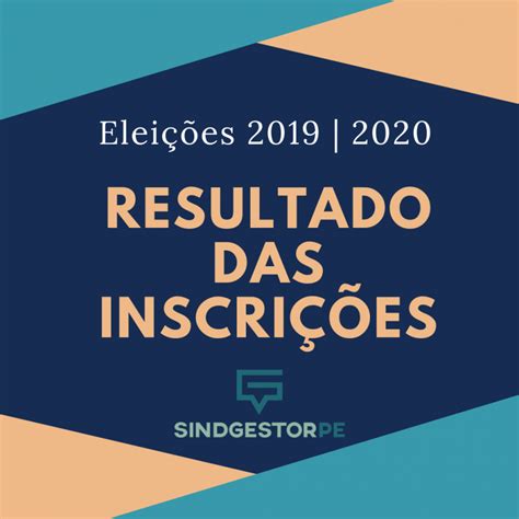 Elei Es Sindicais Resultado Das Inscri Es