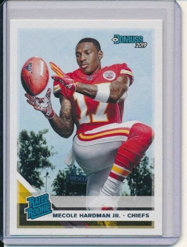 Mecole Hardman Jr Panini Donruss Rated Rookie Kansas City