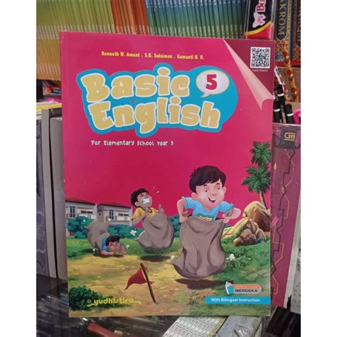 Jual BUKU Basic English Kelas 5 SD MI Kurikulum Merdeka Penerbit