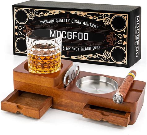 Mdcgfod Cigar Ashtray Coaster Whiskey Glass Tray And Cigar India Ubuy