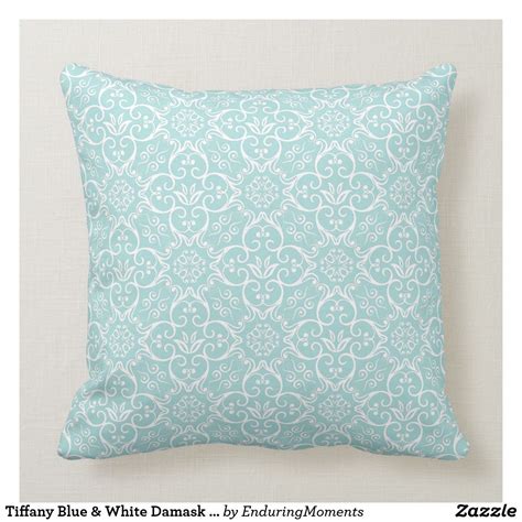 Tiffany Blue And White Damask Pillow Damask Pillows Blue