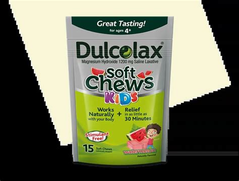 Kids Soft Chews For Constipation Relief Dulcolax® Saline Laxative