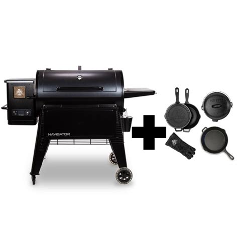 Discount Bundle Pit Boss Navigator 1150 + Cast Iron Stater Kit | Barbecue France