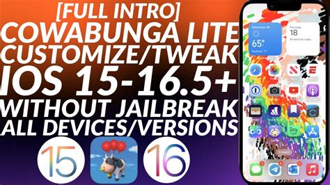 Intro Cowabunga Lite Customize Iphone Ipad No Jailbreak Ios Ios