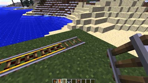 Minecraft How To Make Powered Rails Work V2 Youtube