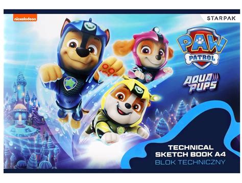 Starpak PAW PATROL Blok techniczny biały A4 10 kartek Zakupy online z