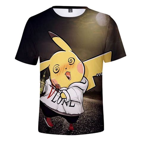 T Shirt Pokémon Pikachu Saoul La Pokémon Boutique